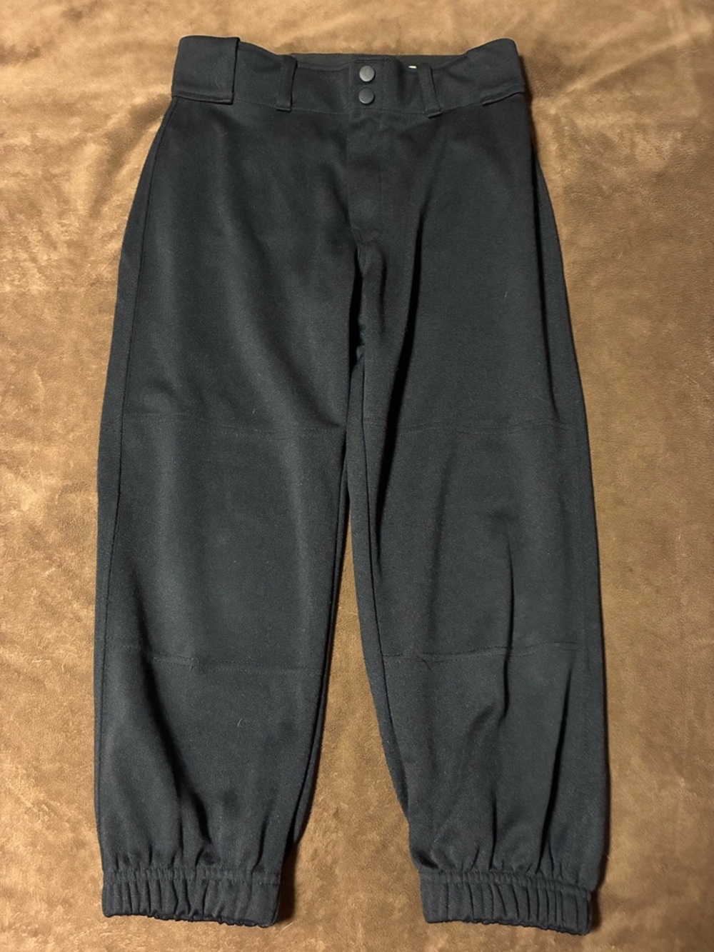 Boys black baseball pants size youth large Franklin brand